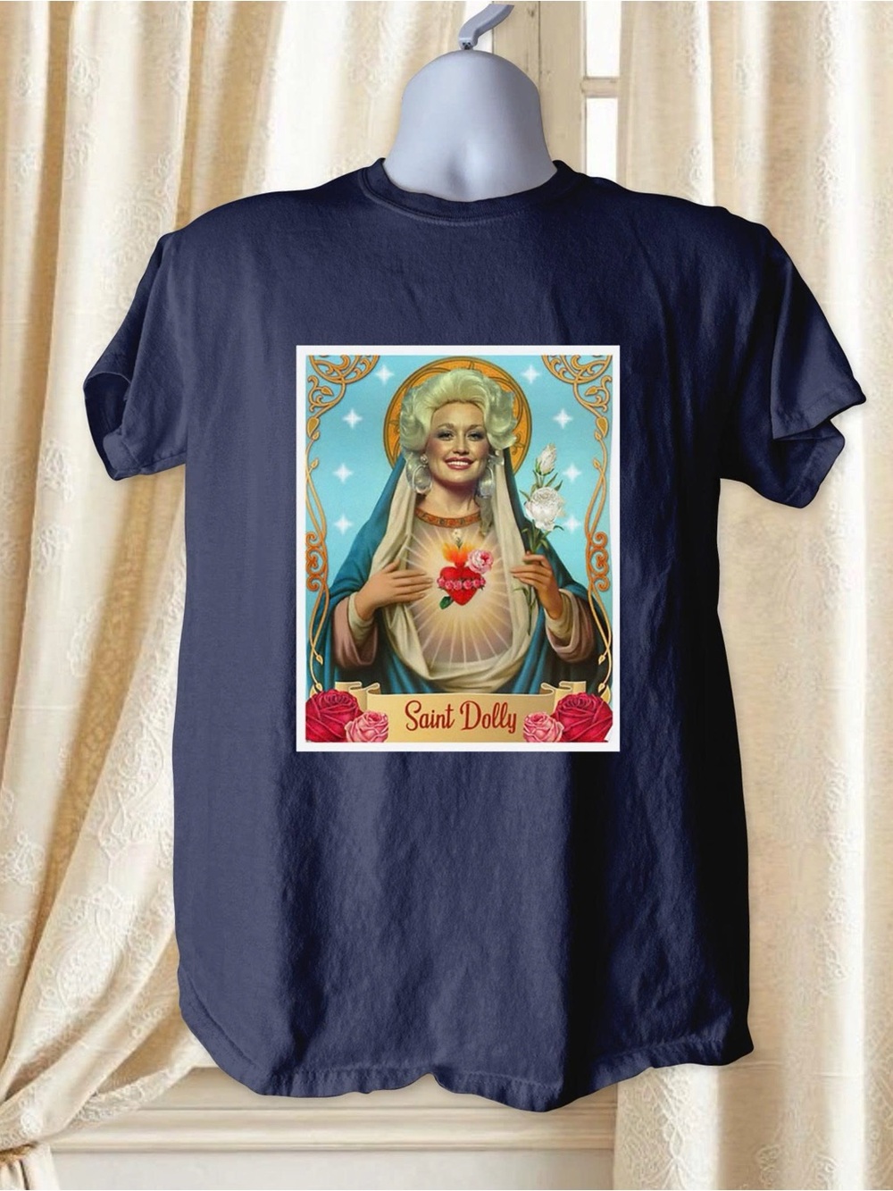Gildan Navy Saint Dolly Graphic Tee